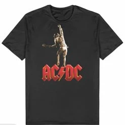 Famous Rock Shop ACDC Stiff Upper Lip Pose Unisex Tee Black