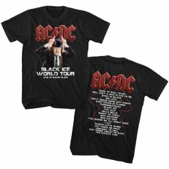 Famous Rock Shop ACDC Black Ice World Tour Unisex Tee