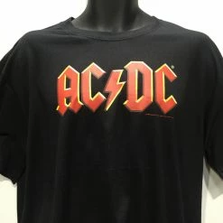 Famous Rock Shops AC/DC Band Logo Black T Shirt