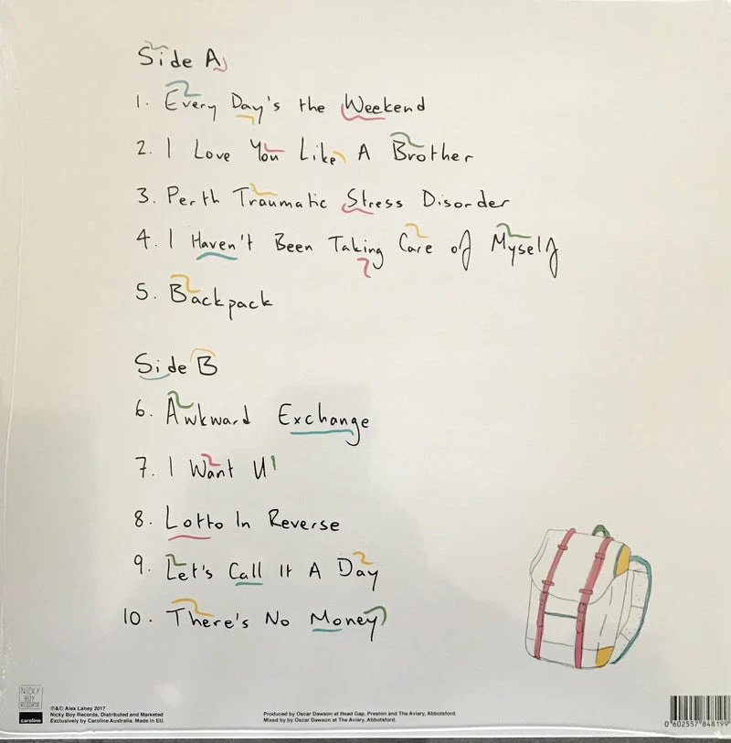 Famous Rock Shop Vinyl Records Alex Lahey I Love You Luke A Brother Indie & D2C Exclusive Vinyl Blue LP - Image 2