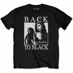 Band Merchandise Amy Winehouse Black To Black Unisex T-Shirt