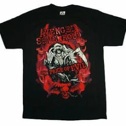Music & Band Tees Avenged Sevenfold The Price Of Evil Tee Black