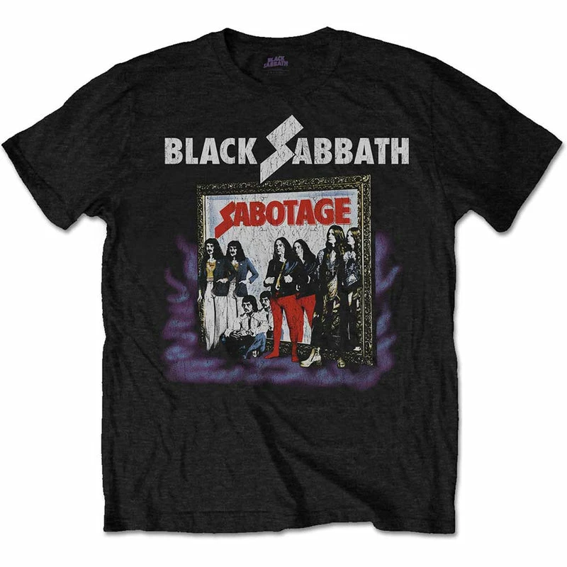 Famous Rock Shop Black Sabbath Sabotage Vintage Unisex Tee 3 Famous Rock Shop Black Sabbath Sabotage Vintage Unisex Tee