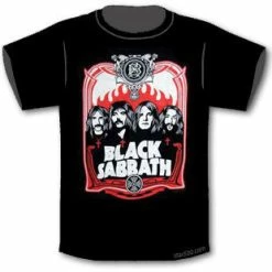 Famous Rock Shop Black Sabbath - Red Flames T-Shirt.