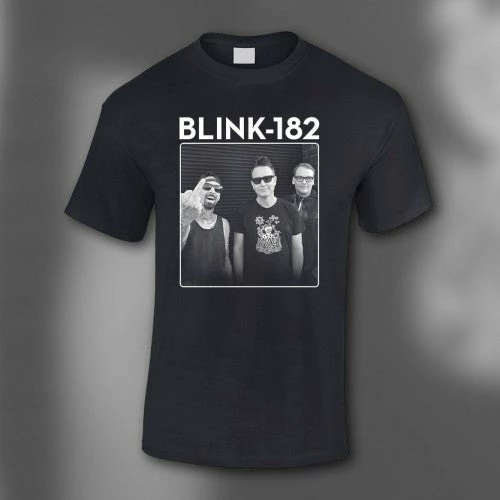 FRS Band T-Shirts Blink 182 Finger Black T-Shirt