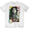 FRS Band T-Shirt Bob Marley 56 Hope Road Rasta Colour White Unisex Tee -Famous Rock Shop Bob Marley Men s Tee 56 Hope Road Rasta Colour WhiteBMATS21MW 800x