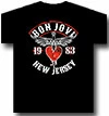 Famous Rock Shop Bon Jovi New Jersey 83 Unisex T-Shirt