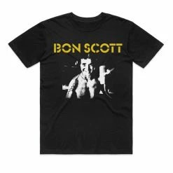 Famous Rock Shop Bon Scott Studio Pic Unisex Tee