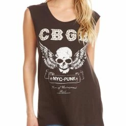 Chaser CBGB Studded Graphic Tank