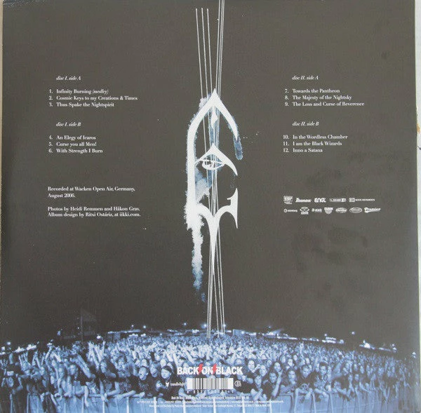 Famous Rock Shop Vinyl Records Emperor – Live At Wacken Open Air 2006 - A Night Of Emperial Wrath Vinyl LP 4 Famous Rock Shop Vinyl Records Emperor – Live At Wacken Open Air 2006 - A Night Of Emperial Wrath Vinyl LP - Image 2