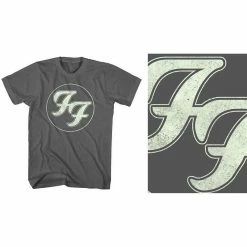 FRS Band T- Shirts Foo Fighters Gold FF Logo Unisex T-Shirt