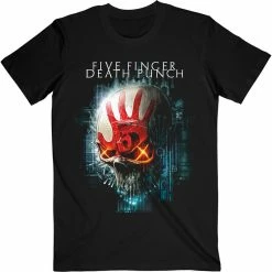 FRS Band T-Shirts Five Finger Death Punch Interface Skull Unisex T-Shirt