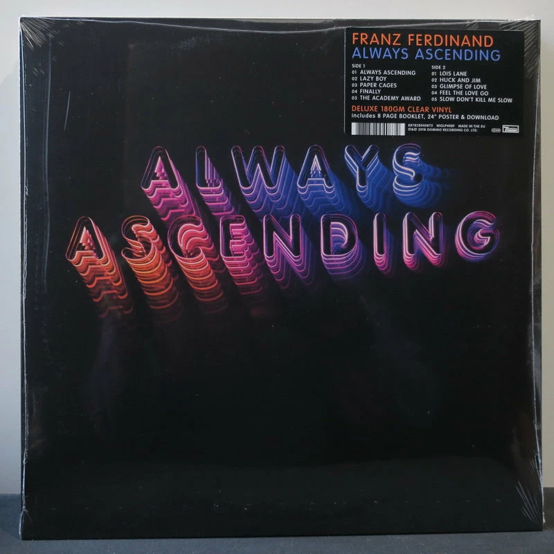 Famous Rock Shop Vinyl Records Franz Ferdinand Always Ascending Indie Exclusive Clear Vinyl LP