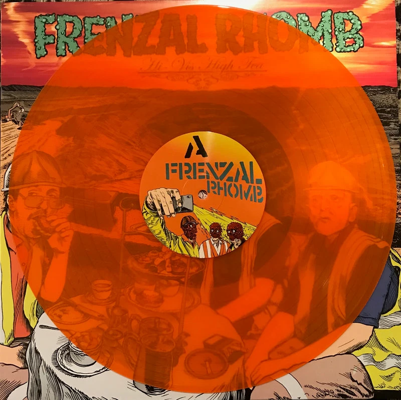 Famous Rock Shop Vinyl Records FRENZAL RHOMB HI VIS HIGH TEA ORANGE VINYL LP - Image 3