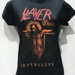 Famous Rock Shop Slayer Repentless Women's T Shirt Black .