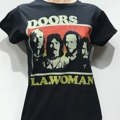 Famous Rock Shop The Doors Women's L.A Woman T Shirt Black