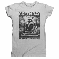 Music & Band Tees Green Day Power Shot T-Shirt Grey