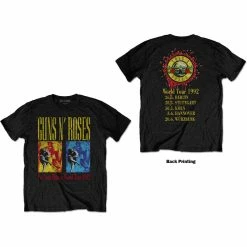Famous Rock Shop Guns N Roses Use Your Illusion World Tour Unisex Tee