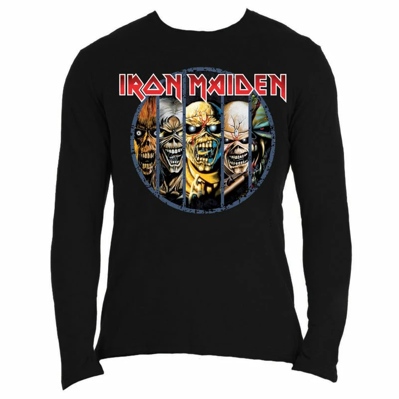 Famous Rock Shop Iron Maiden Men's Long Sleeved Tee Eddie Evolution