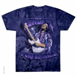 Famous Rock Shop JIMI HENDRIX PURPLE HAZE TYE DYE UNISEX T-SHIRT
