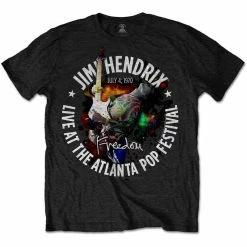 Famous Rock Shop Jimi Hendrix Unisex Tee Atlanta Pop Festival 1970