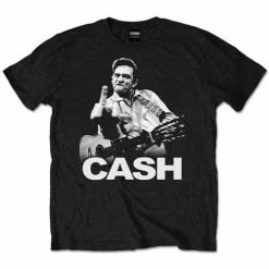 Famous Rock Shop Johnny Cash Finger Unisex Tee T-Shirt