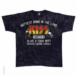 Famous Rock Shop KISS ROAD CREW 77 TIE-DYE UNISEX T-SHIRT