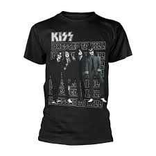 FRS Band T-Shirts KISS Dressed To Kill Black Tee
