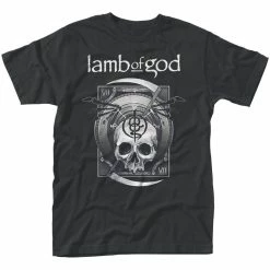 Music & Band Tees Lamb Of God - Sickle Skull Black T-Shirt.