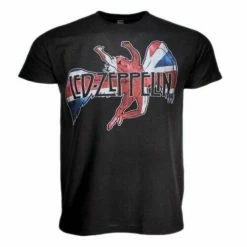 FRS Band Shirts Led Zeppelin Icarus UK Flag Unisex T-Shirt