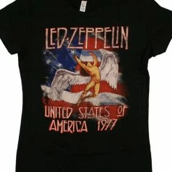 FRS Band T-Shirt Led Zeppelin America 1977 Unisex Tee