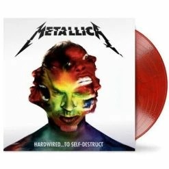 Famous Rock Shop Vinyl Records Metallica Hardwired...To Self-Destruct Limited Edition 180gm Transparent Red Vinyl LP