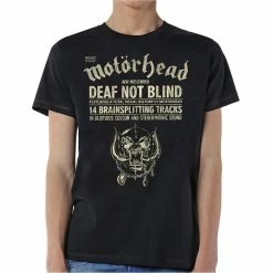 Famous Rock Shop MOTORHEAD DEAF NOT BLIND UNISEX T-SHIRT