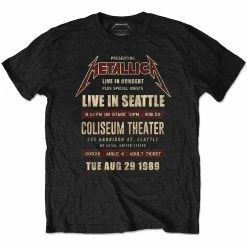 Famous Rock Shop Metallica Seattle 89 Unisex T-Shirt