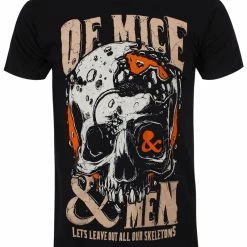 Famous Rock Shop Of Mice And Men Lets Leave Out All Our Skeletons Men's T-Shirt Black