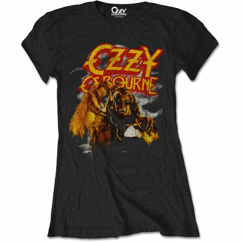 Famous Rock Shop Ozzy Osbourne Women's Vintage Werewolf Black
