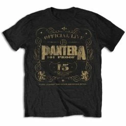 Famous Rock Shop Band T-Shirts Pantera 101 Proof Unisex Tee T-Shirt.