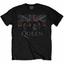 Famous Rock Shop Queen Union Jack Unisex Tee Black