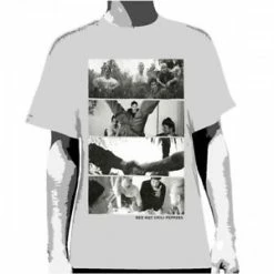 Music & Band Tees Red Hot Chili Peppers Spliced Grey