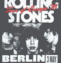 Famous Rock Shop Rolling Stone Euro 76 Unisex Tee Grey -Famous Rock Shop RollingStoneEuro76UnisexTee. 800x