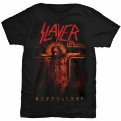 Famous Rock Shop Slayer Repentless Crucifix Men's Tee Black