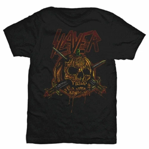 Famous Rock Shop Slayer Skull Pumpkin Unisex Tee