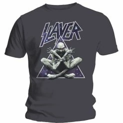 Famous Rock Shop Slayer Triangle Demon Unisex Tee Charcoal