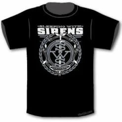 Famous Rock Shop Sleeping With Sirens - Grey Crest T-Shirt