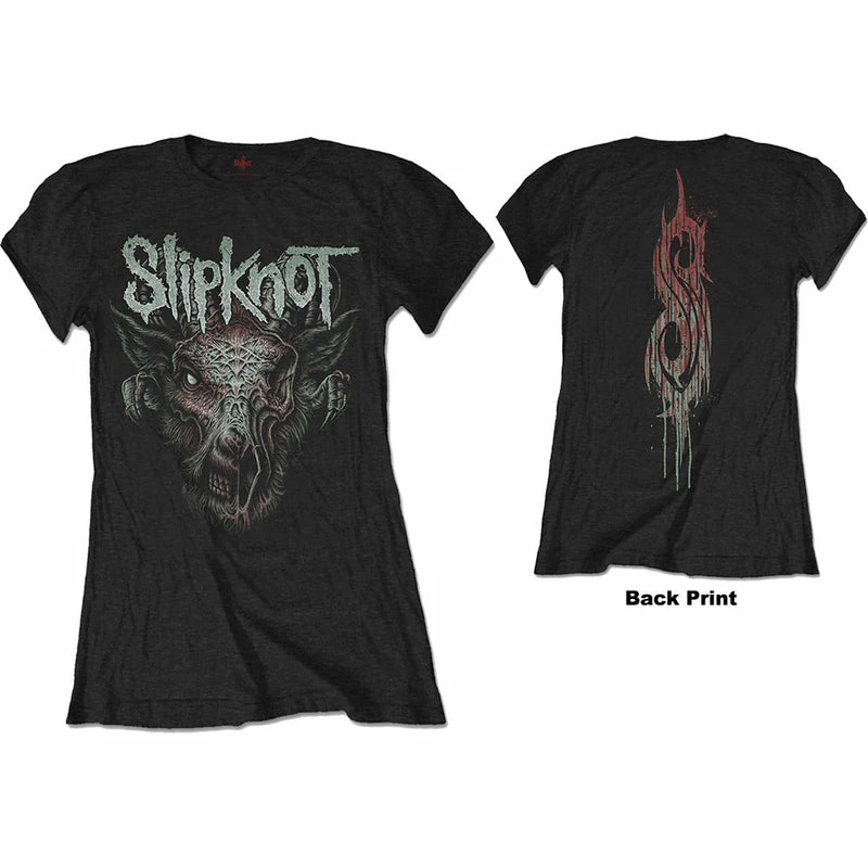 Famous Rock Shop Slipknot Infected Goat Ladies Tee 3 Famous Rock Shop Slipknot Infected Goat Ladies Tee