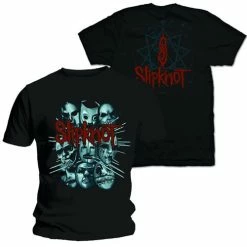Famous Rock Shop Slipknot Masks 2 Unisex Tee