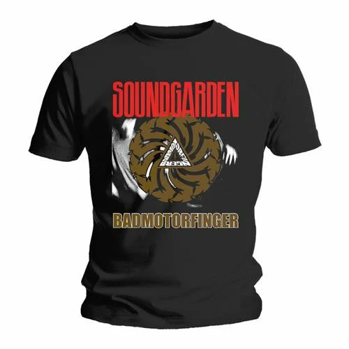 FRS Band T-Shirt Soundgarden Badmotor Finger V.2 Unisex T-Shirt.