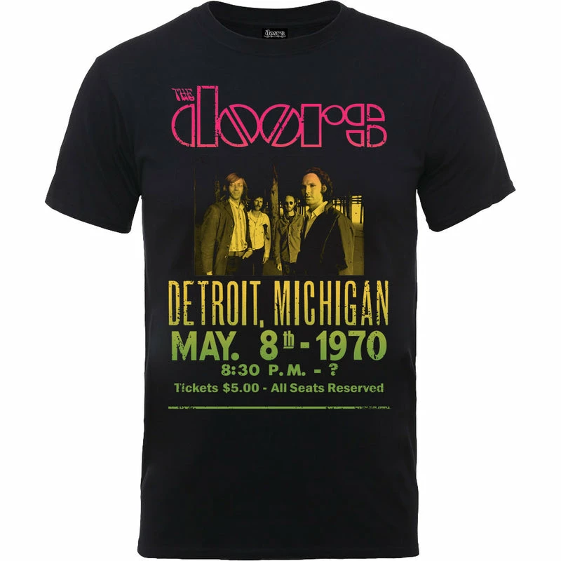 Famous Rock Shop The Doors Gradient Show Poster Men Tee