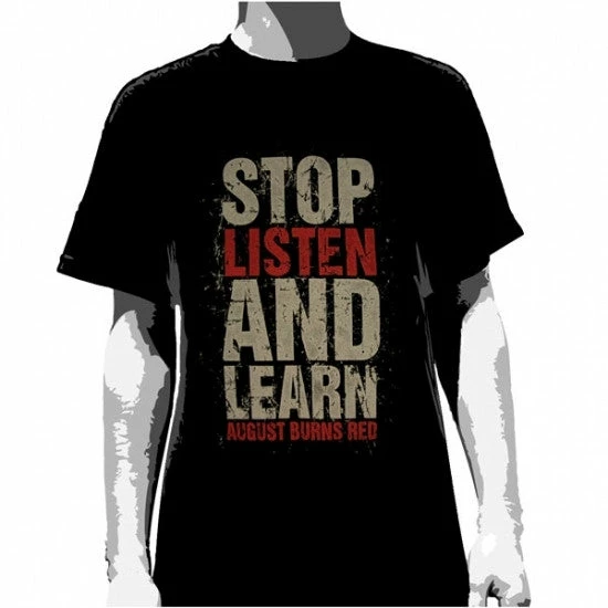 Music & Band Tees August Burns Red - Stop, Listen And Learn