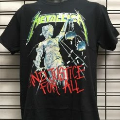 Famous Rock Shop Band T-Shirts Metallica And Justice For All Unisex Tee